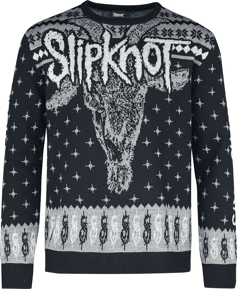 Slipknot Holiday Sweater 2023 Pletený svetr vícebarevný - RockTime.cz