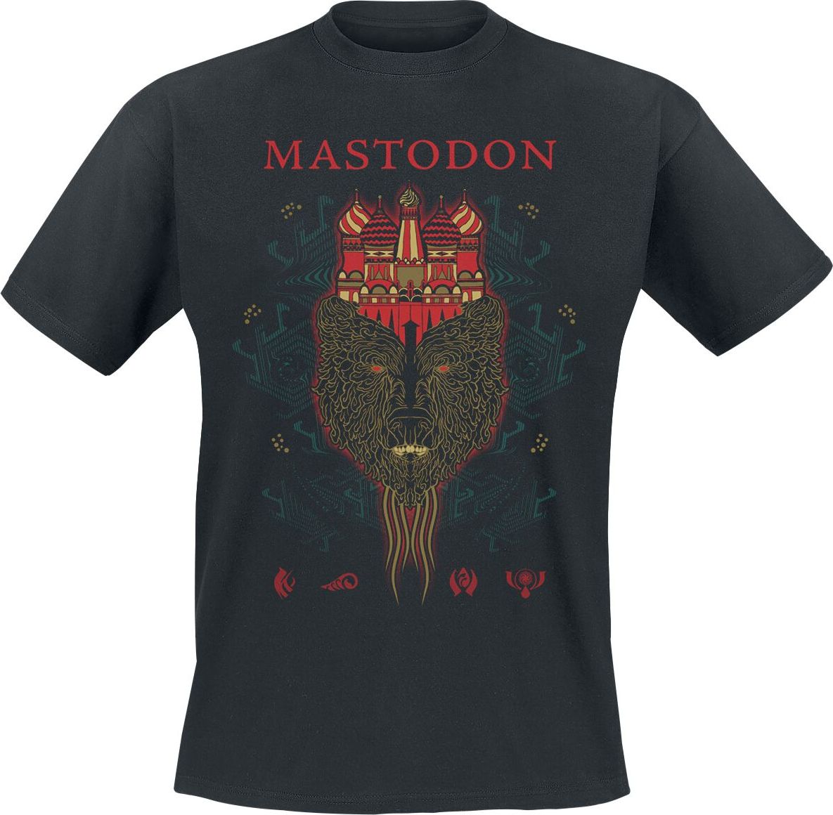 Mastodon Onion Dome Bear Tričko černá - RockTime.cz