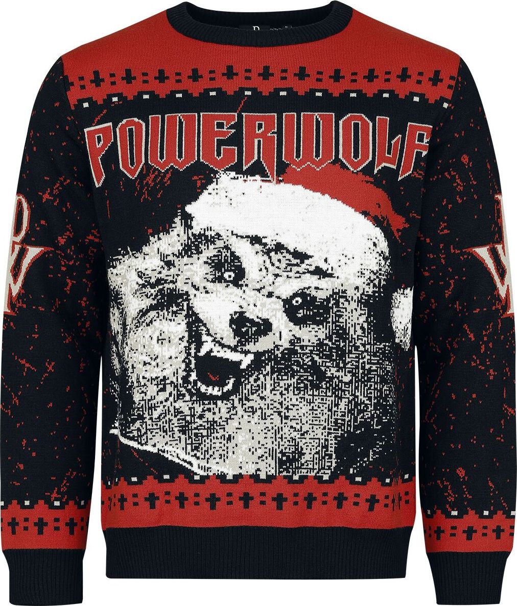 Powerwolf Holiday Sweater 2024 Pletený svetr vícebarevný - RockTime.cz