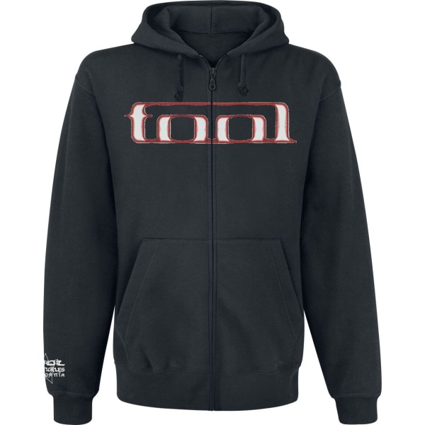 Tool Grid Skull Mikina s kapucí na zip černá - RockTime.cz