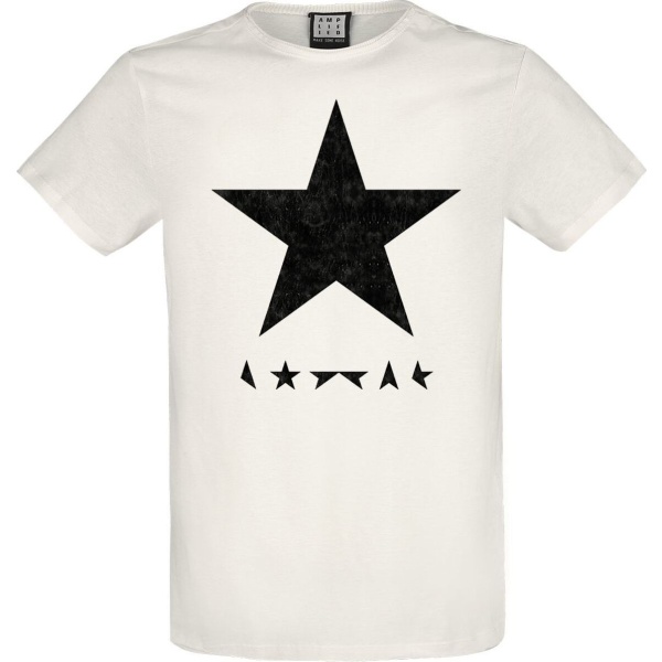 David Bowie Amplified Collection - Black Star Tričko šedobílá - RockTime.cz