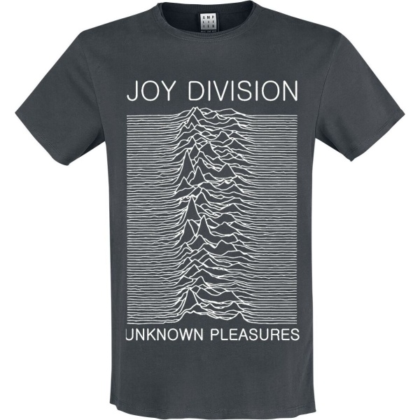 Joy Division Amplified Collection - Unknown Pleasures Tričko charcoal - RockTime.cz