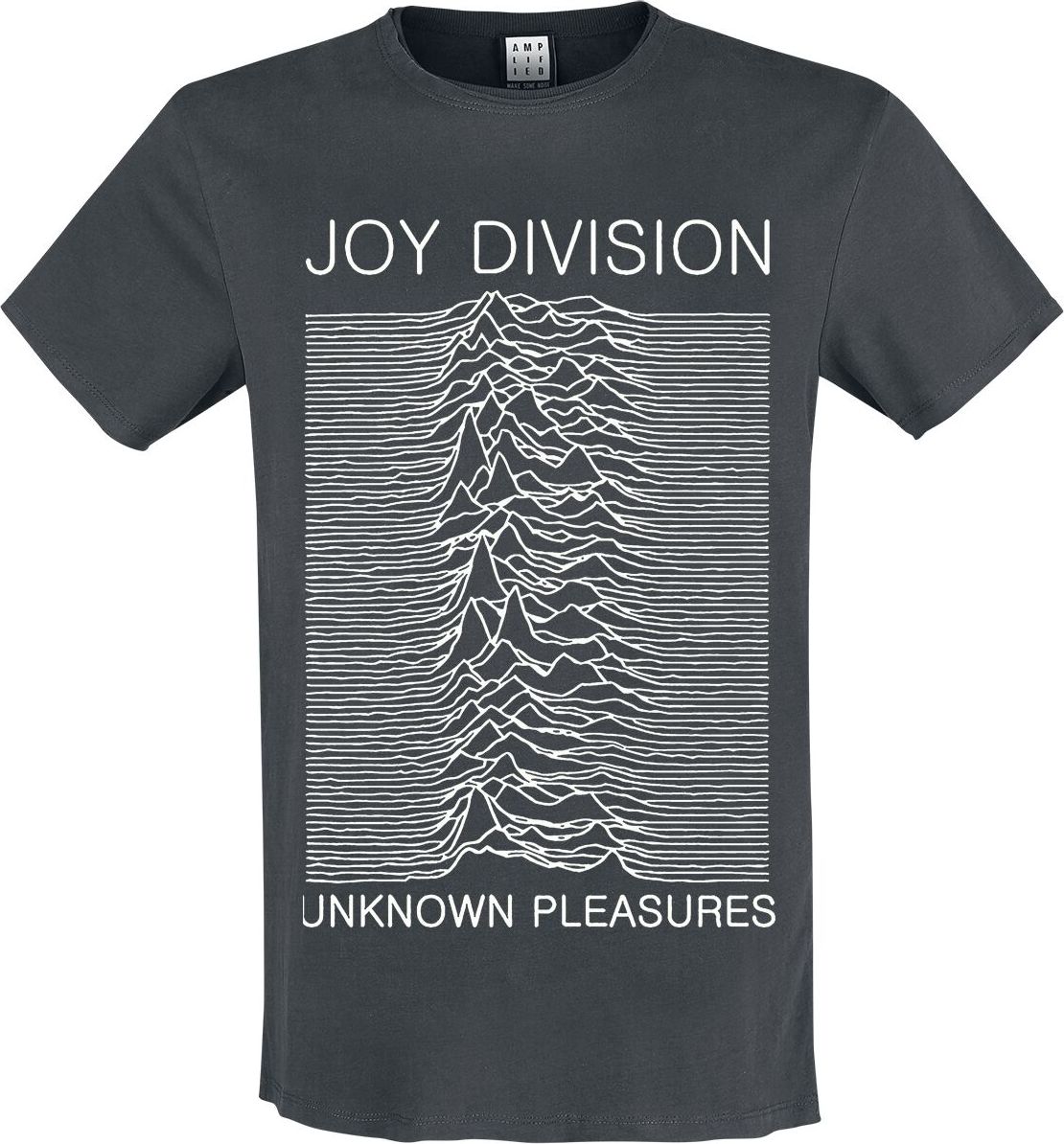 Joy Division Amplified Collection - Unknown Pleasures Tričko charcoal - RockTime.cz