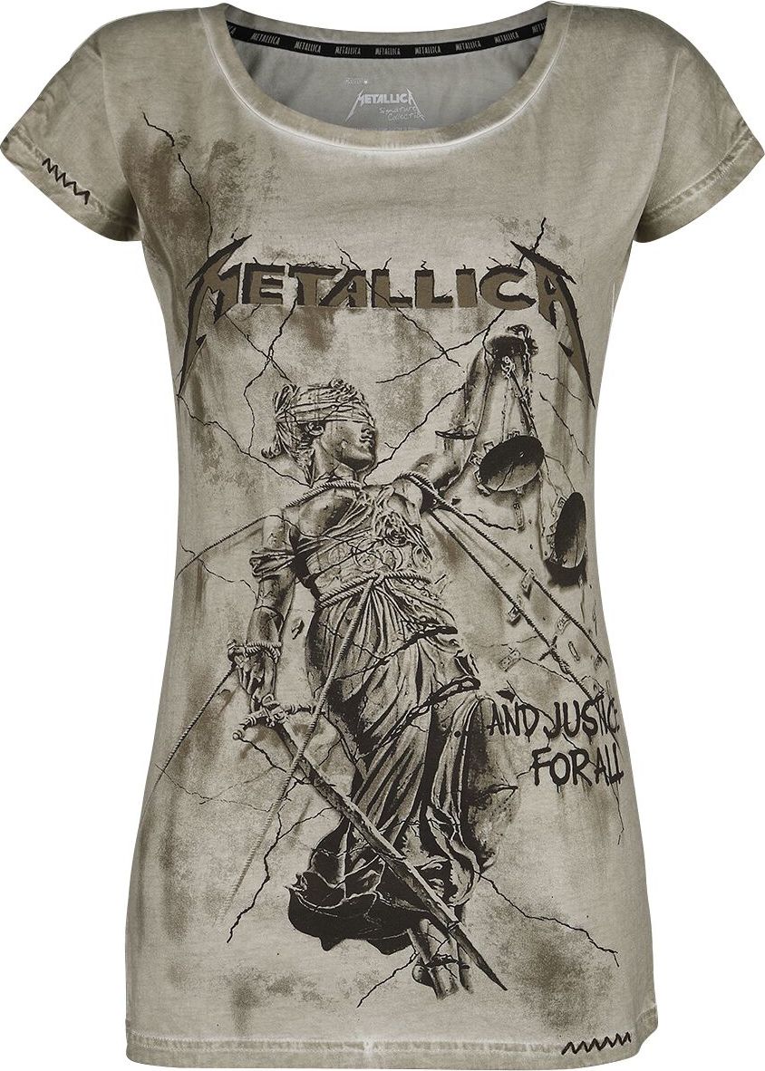 Metallica EMP Signature Collection Dámské tričko khaki - RockTime.cz