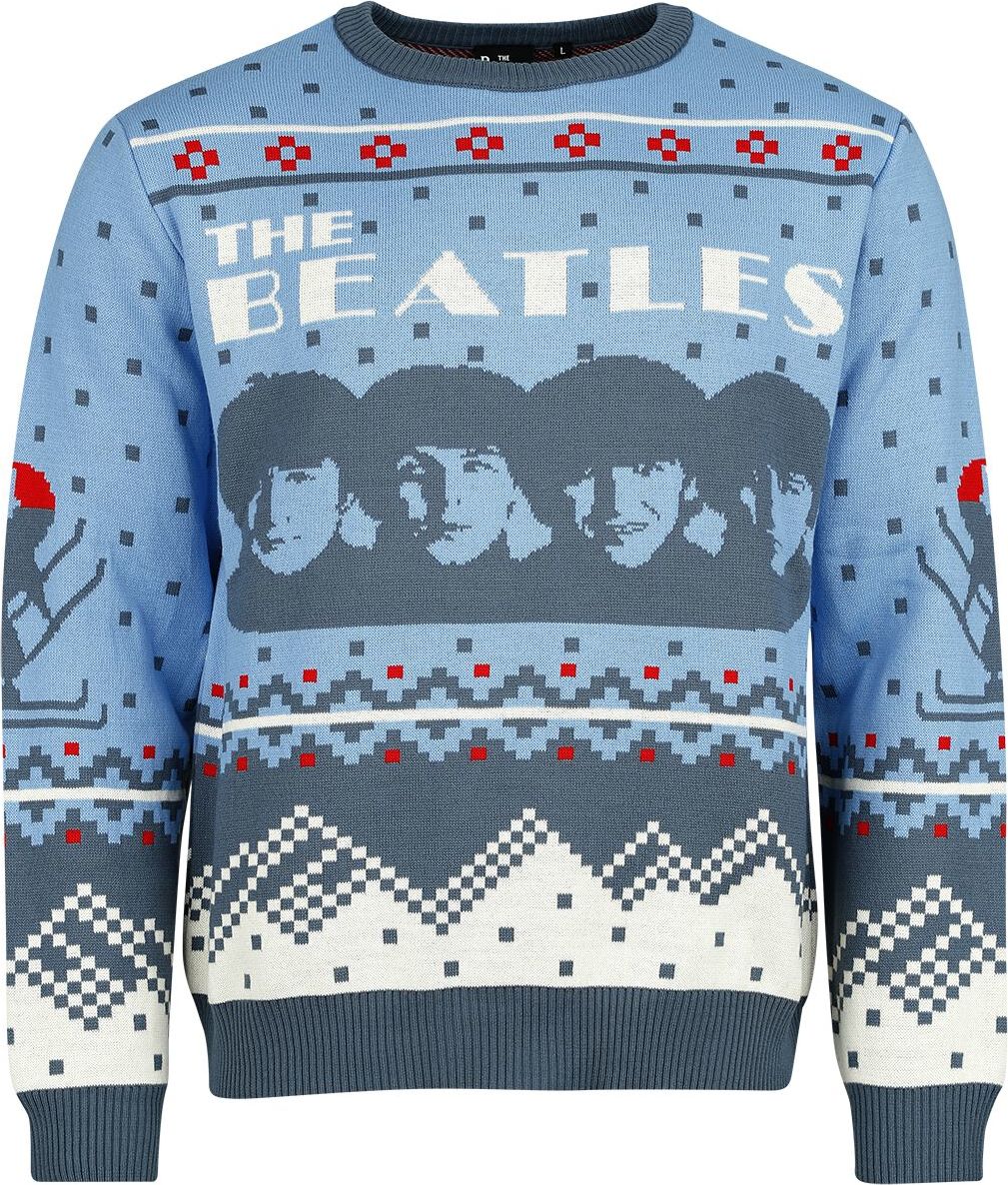 The Beatles Holiday Sweater 2024 Pletený svetr vícebarevný - RockTime.cz