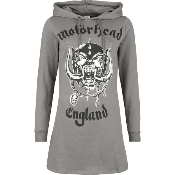 Motörhead England Šaty s kapucí šedá - RockTime.cz