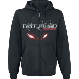 Disturbed Yep Your Sleeve Mikina s kapucí na zip černá - RockTime.cz