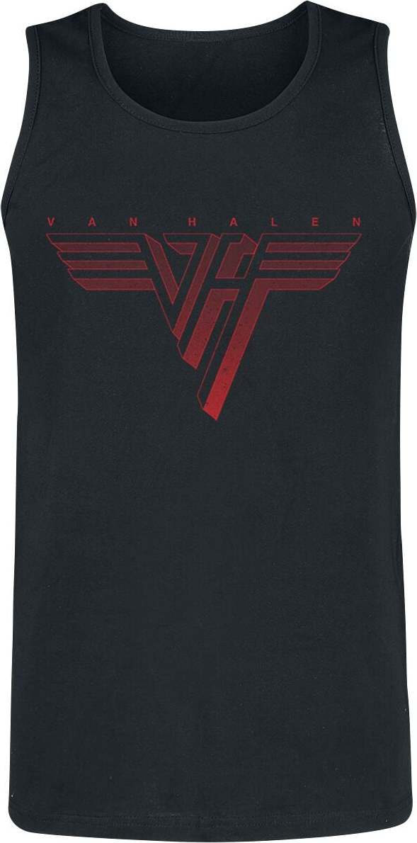 Van Halen Classic Red Logo Tank top černá - RockTime.cz