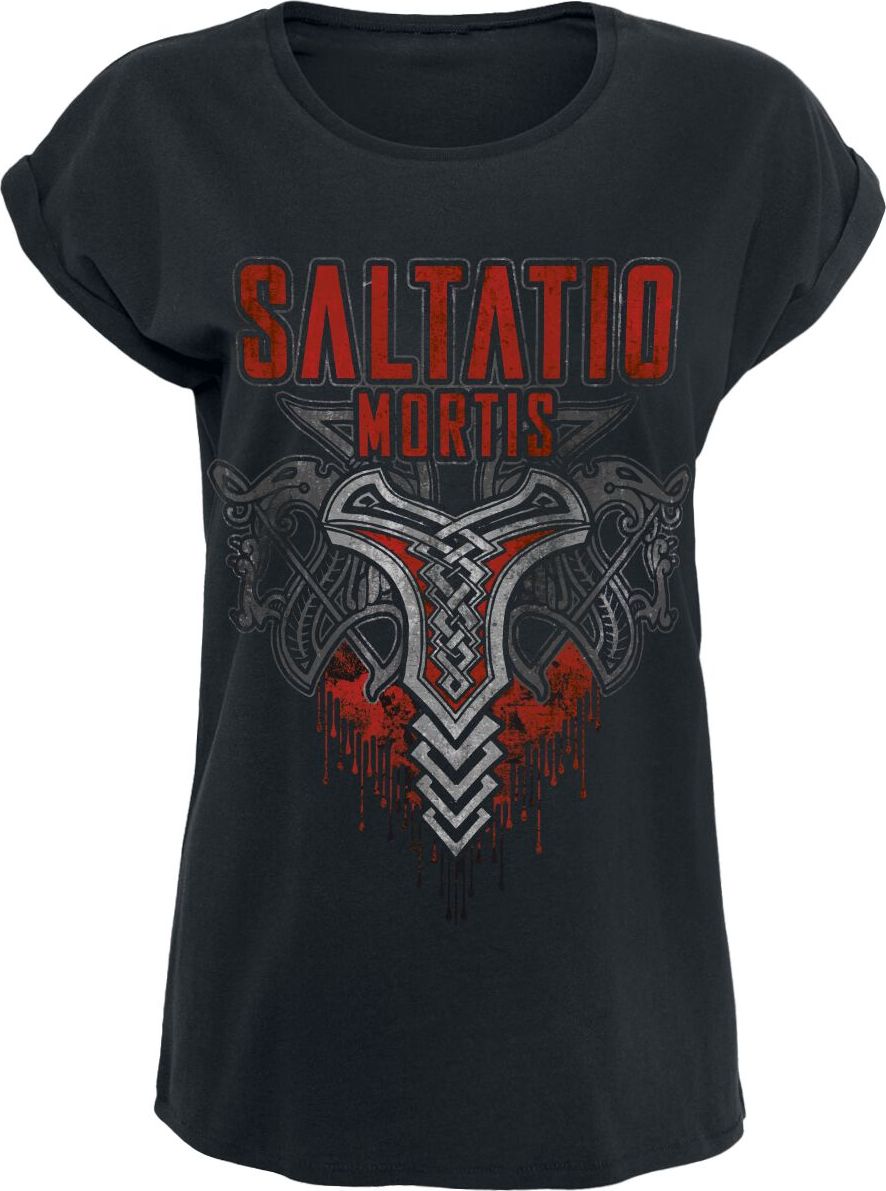 Saltatio Mortis Viking Logo Dámské tričko černá - RockTime.cz