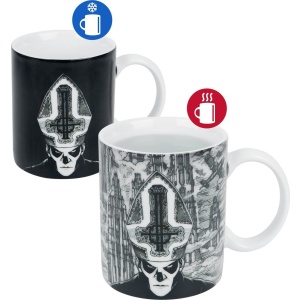 Ghost Tasse mit Thermoeffekt Hrnek černá - RockTime.cz