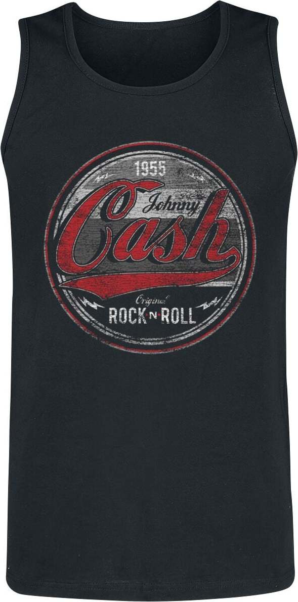 Johnny Cash Rock And Roll Tank top černá - RockTime.cz