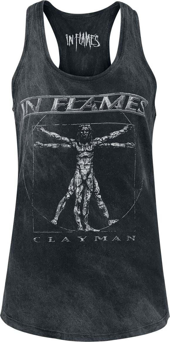 In Flames Clayman Vitruvian Dámský top černá - RockTime.cz