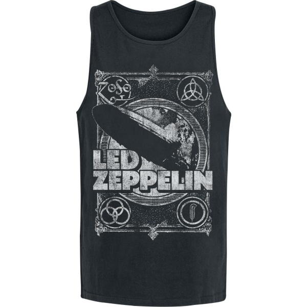 Led Zeppelin Vintage Print LZ1 Tank top černá - RockTime.cz