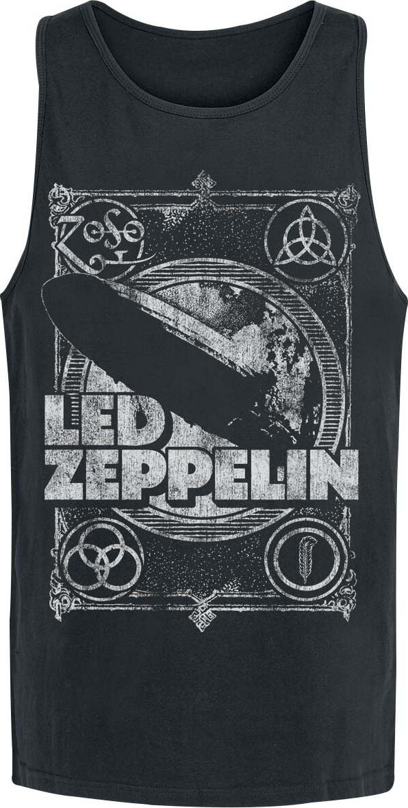 Led Zeppelin Vintage Print LZ1 Tank top černá - RockTime.cz