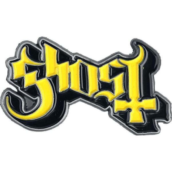 Ghost Ghost Logo Odznak žlutá/cerná - RockTime.cz