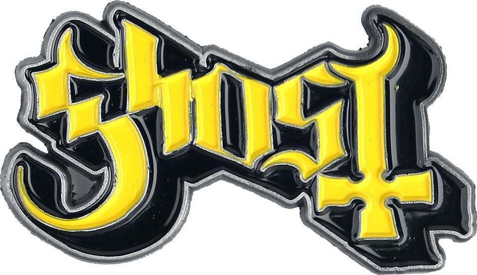 Ghost Ghost Logo Odznak žlutá/cerná - RockTime.cz