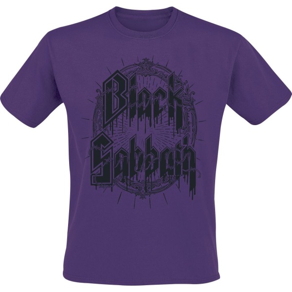 Black Sabbath Black Emblem Tričko purpurová - RockTime.cz