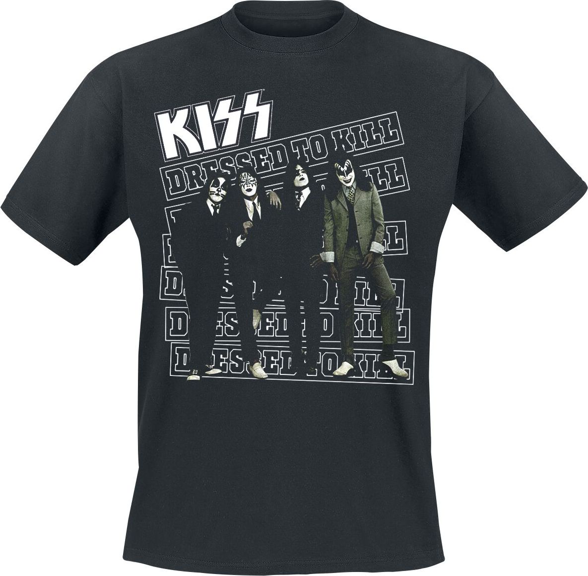 Kiss Dressed to kill Tričko černá - RockTime.cz