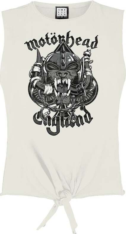 Motörhead Amplified Collection - Snaggeltooth Crest Dámský top bílá - RockTime.cz