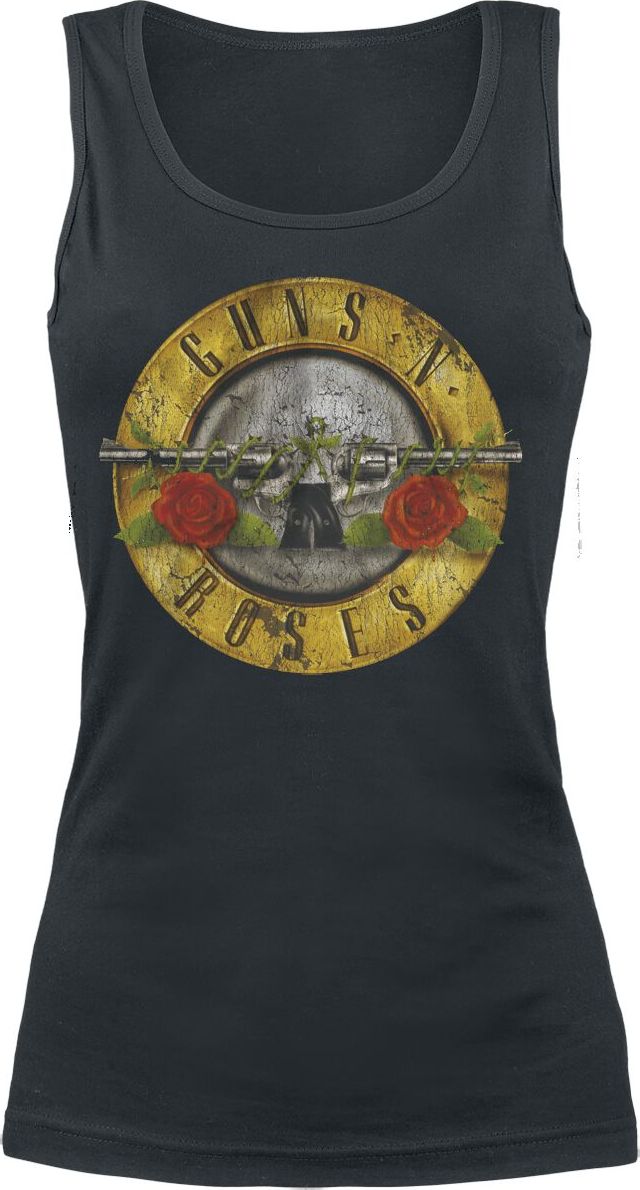 Guns N' Roses Distressed Bullet Dámský top černá - RockTime.cz