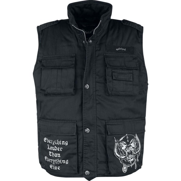 Motörhead Brandit Bastards - Ranger Vest Vesta černá - RockTime.cz