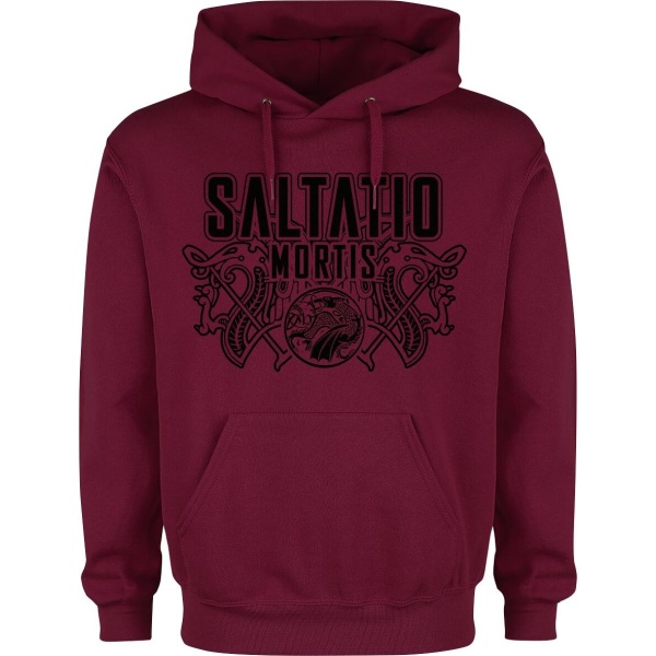 Saltatio Mortis Viking Logo Mikina s kapucí červená - RockTime.cz