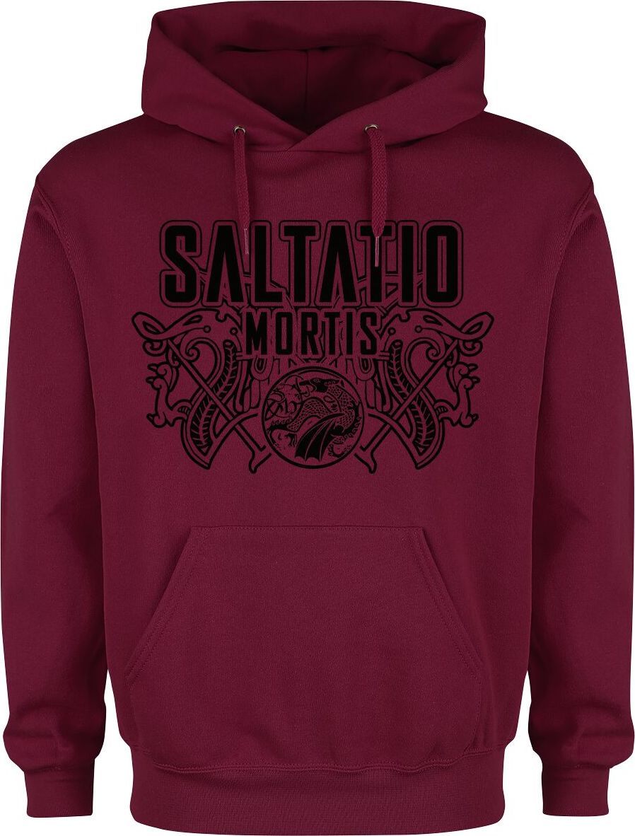 Saltatio Mortis Viking Logo Mikina s kapucí červená - RockTime.cz