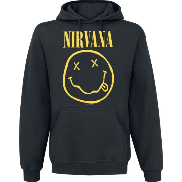 Nirvana Logo Mikina s kapucí černá - RockTime.cz