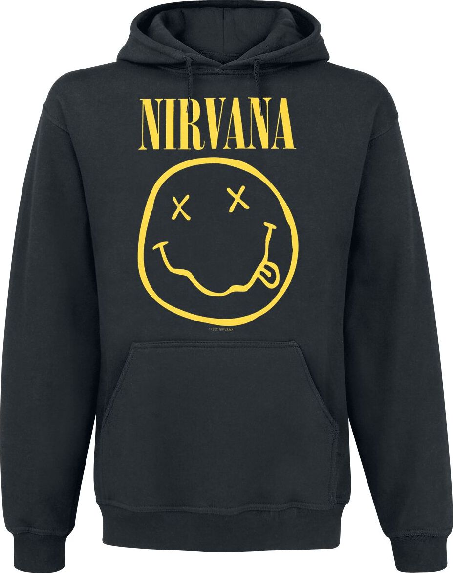 Nirvana Logo Mikina s kapucí černá - RockTime.cz