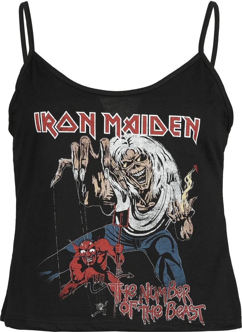 Iron Maiden The Number Of The Beast Dámský top černá - RockTime.cz