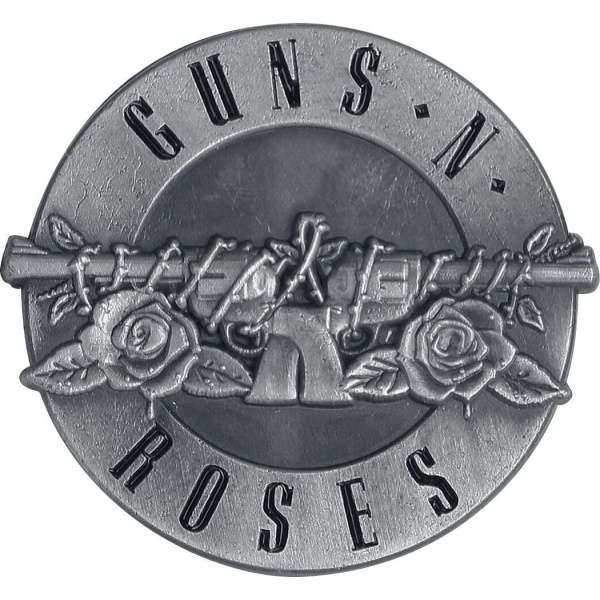 Guns N' Roses Bullet Logo Odznak šedá - RockTime.cz