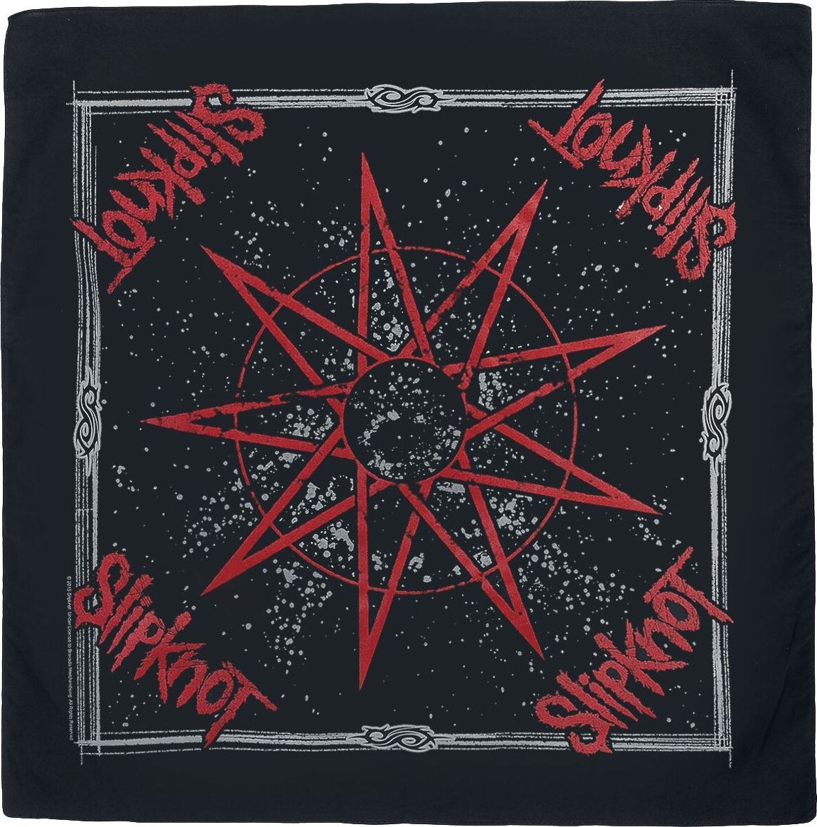 Slipknot Nine Pointed Star - Bandana Bandana - malý šátek vícebarevný - RockTime.cz