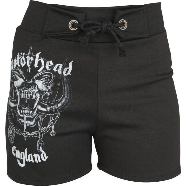 Motörhead Logo England Dámské šortky černá - RockTime.cz