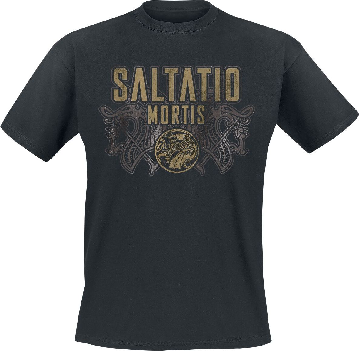 Saltatio Mortis Viking Logo Tričko černá - RockTime.cz