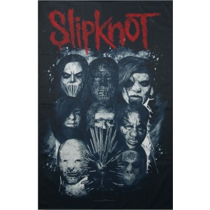 Slipknot Masks Textilní plakát vícebarevný - RockTime.cz