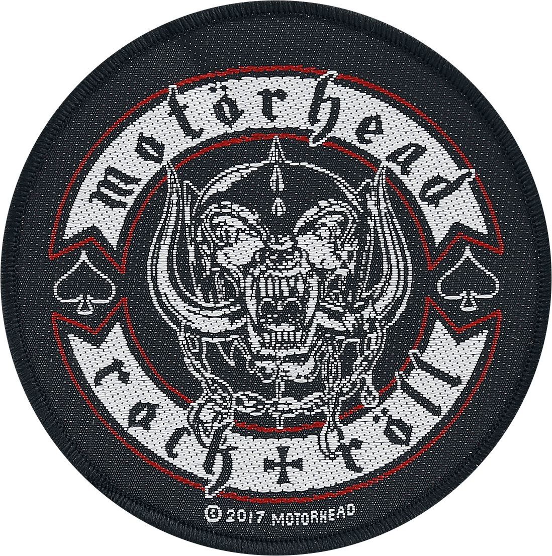 Motörhead Biker Badge nášivka cerná/cervená/bílá - RockTime.cz