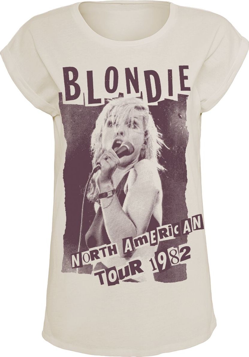 Blondie North American Tour 1982 Dámské tričko šedobílá - RockTime.cz