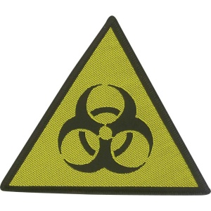 Biohazard Danger nášivka cerná/žlutá - RockTime.cz