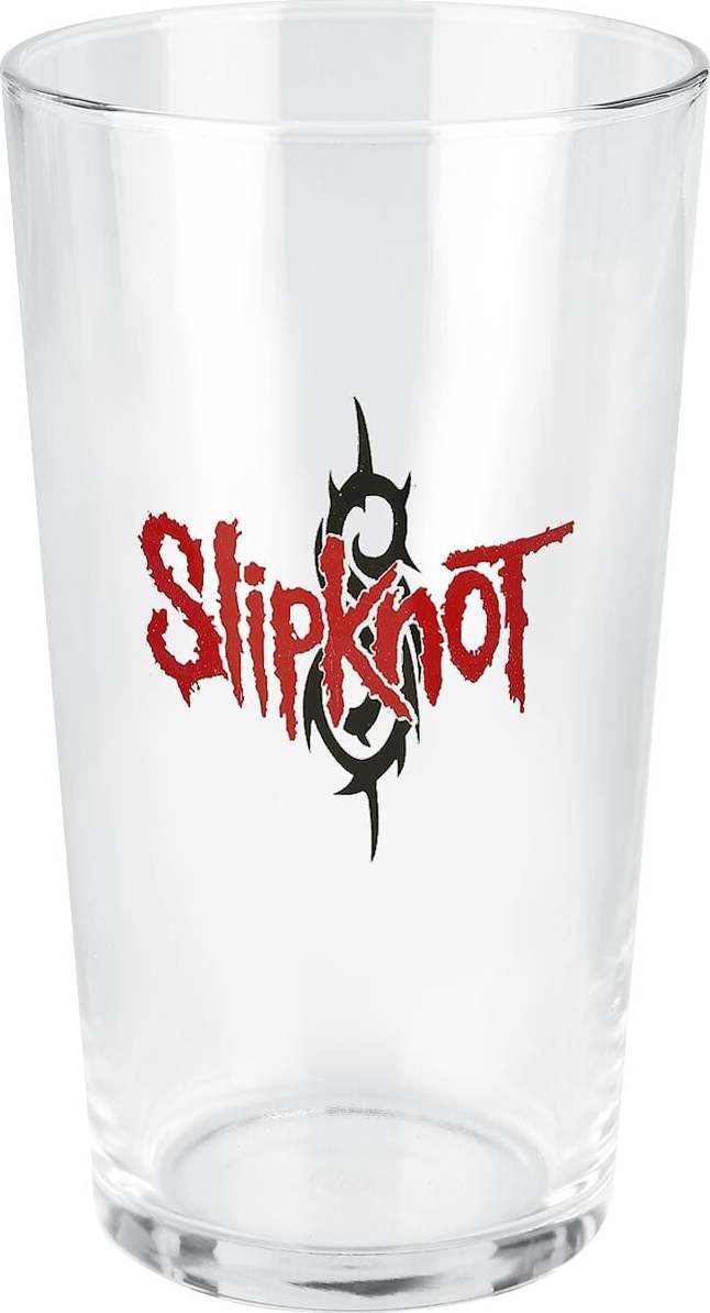 Slipknot Slipknot Logo pivní sklenice transparentní - RockTime.cz