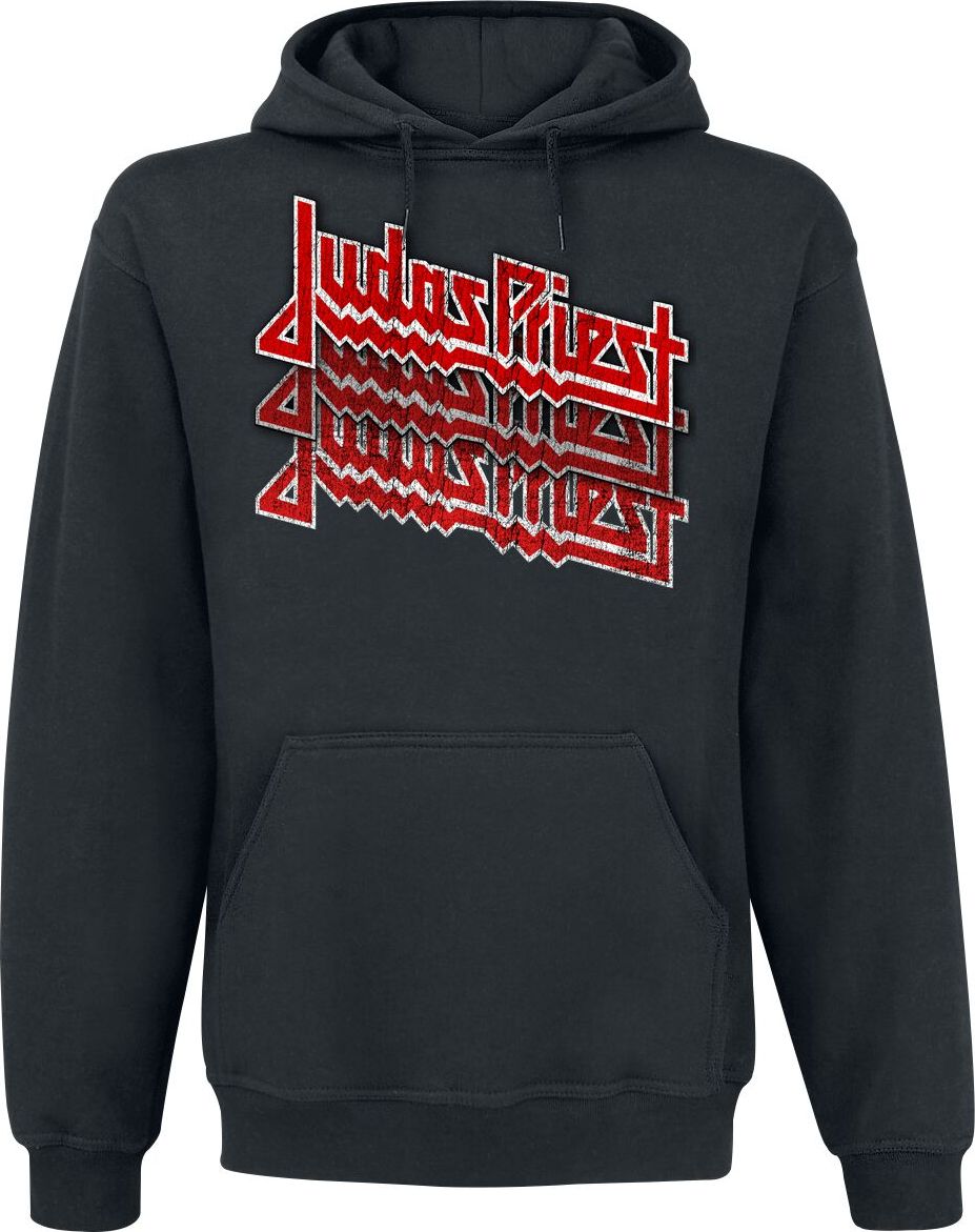 Judas Priest Fading Repeat Logo Mikina s kapucí černá - RockTime.cz