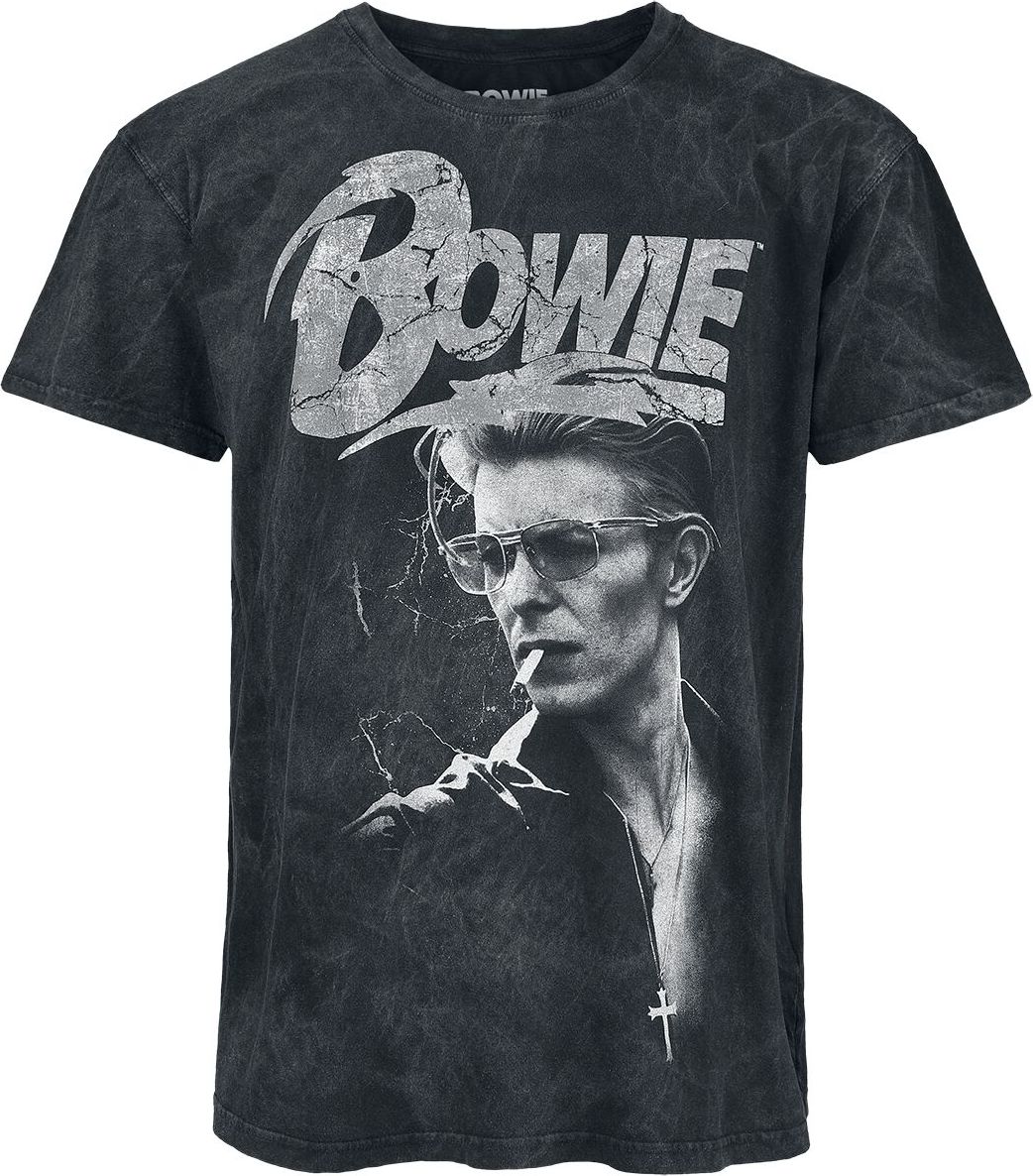 David Bowie Lightning Tričko černá - RockTime.cz