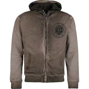 Pantera Vulgar Display Mikina s kapucí na zip hnědá - RockTime.cz