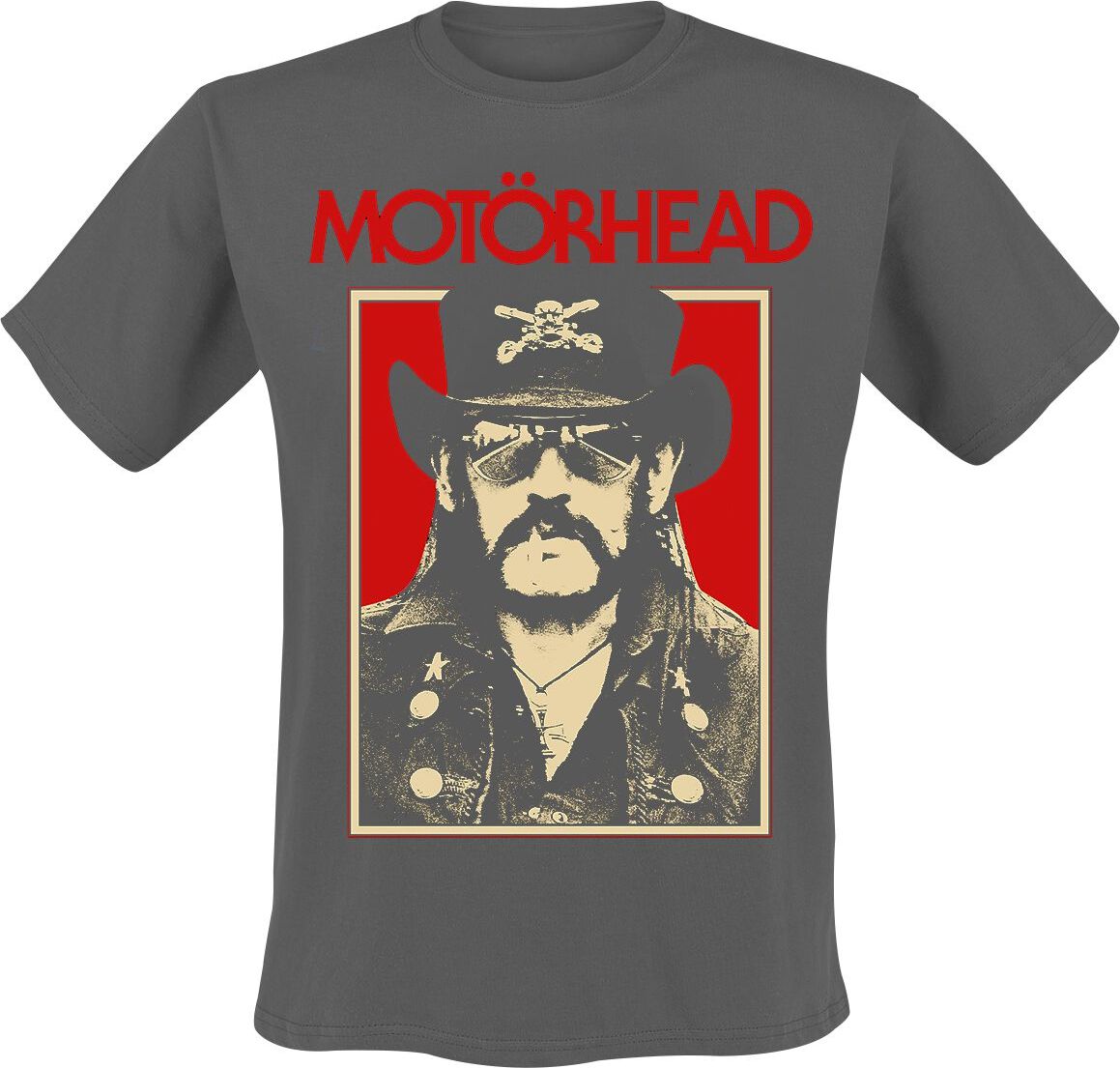 Motörhead Lemmy RJ Photo Tričko charcoal - RockTime.cz