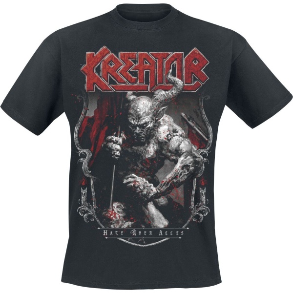 Kreator Hate Über Alles Crest Tričko černá - RockTime.cz