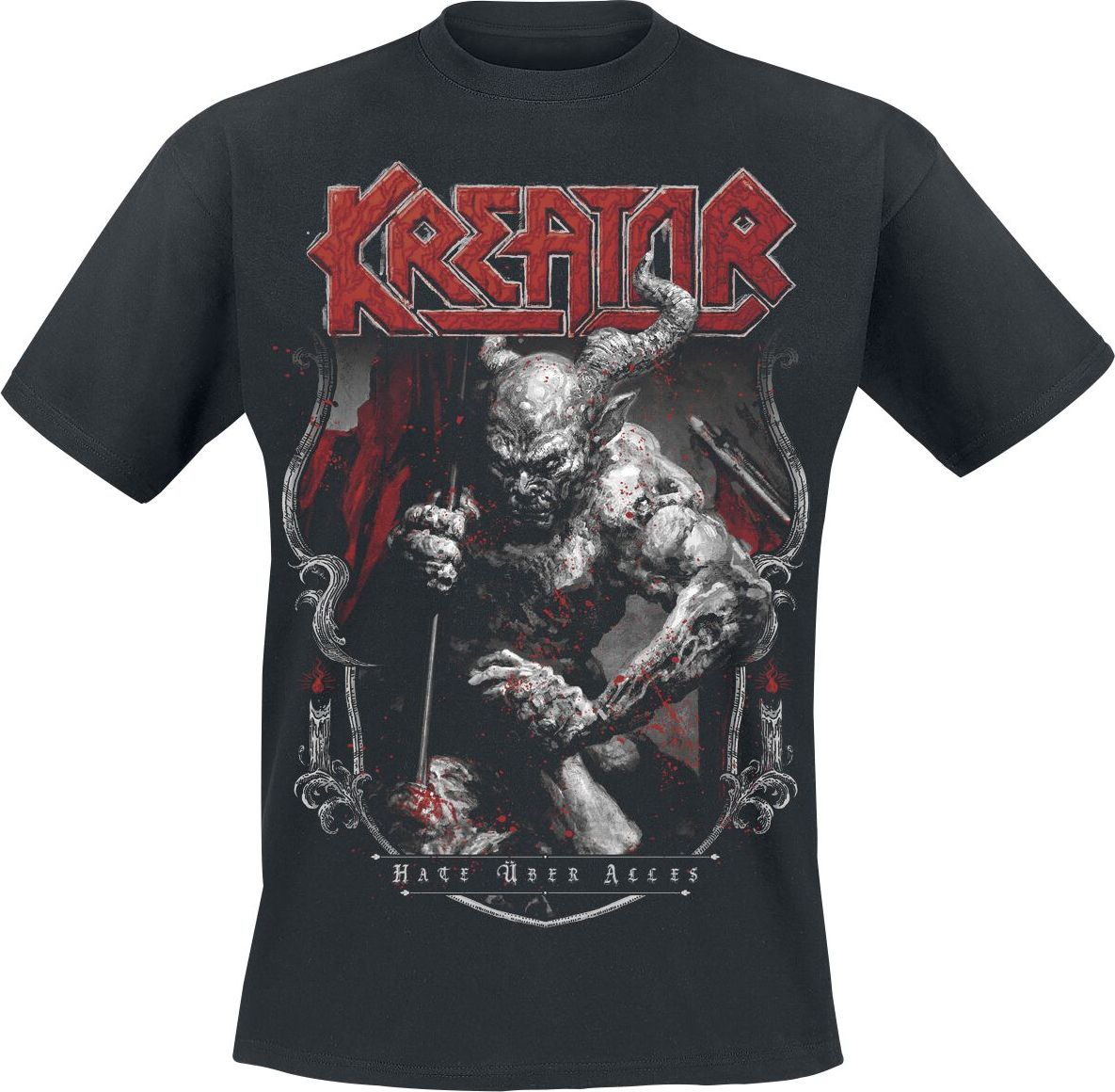 Kreator Hate Über Alles Crest Tričko černá - RockTime.cz