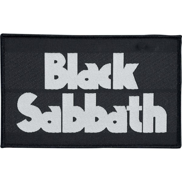 Black Sabbath Black Sabbath Logo nášivka cerná/bílá - RockTime.cz