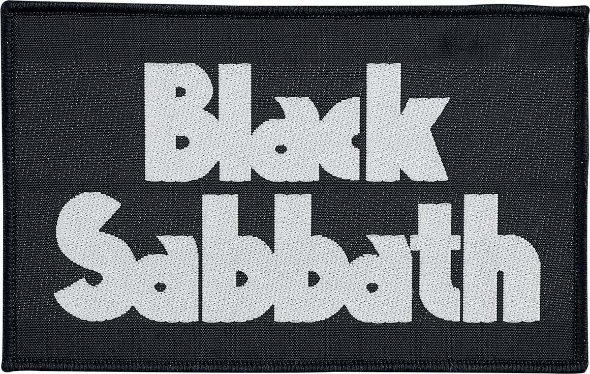 Black Sabbath Black Sabbath Logo nášivka cerná/bílá - RockTime.cz