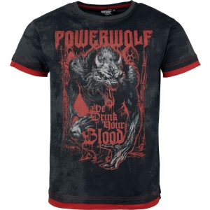 Powerwolf EMP Signature Collection Tričko tmave šedá/cervená - RockTime.cz