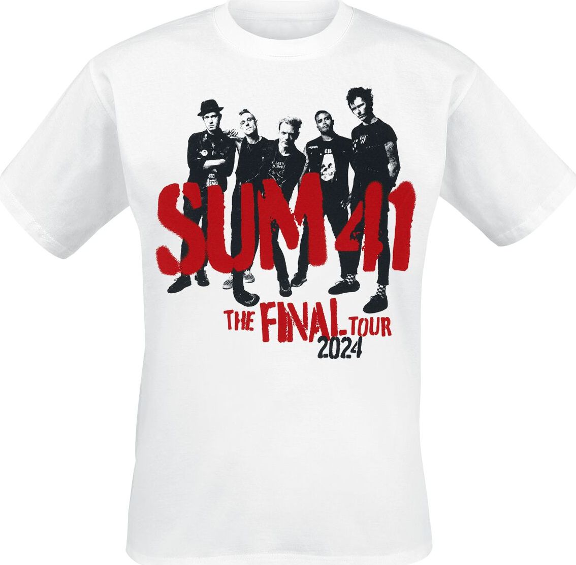 Sum 41 Spray Paint - Tour Shirt 2024 Tričko bílá - RockTime.cz