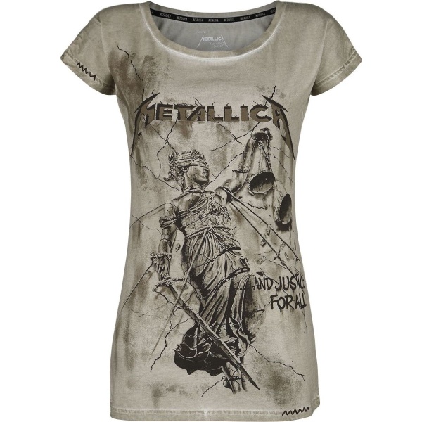 Metallica EMP Signature Collection Dámské tričko khaki - RockTime.cz